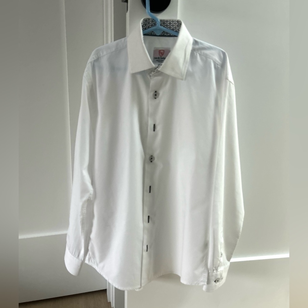 Boy’s White Button Down Dress Shirt